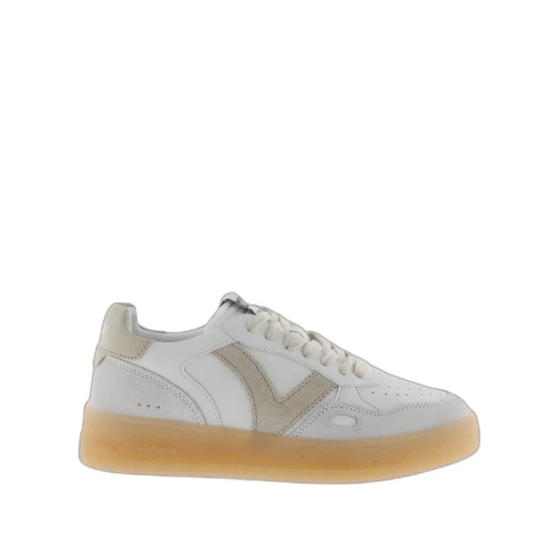 Image of Victoria Leather and suede effect trainers Victoria Seul Bleu Male 38