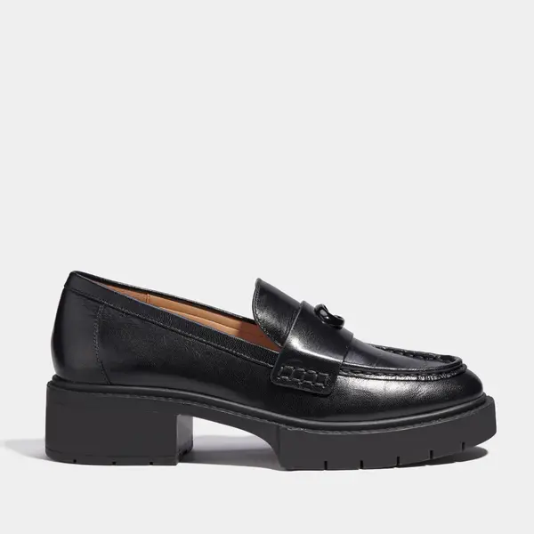 Image of Coach Leah Leather Loafers - UK 8