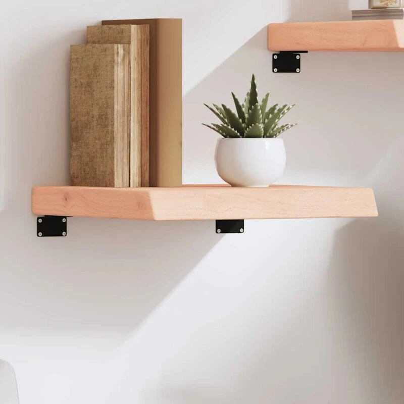 Image of VIDAXL Vidaxl - Wall Shelf 40x40x(2-6) cm Untreated Solid Wood Oak 8720845812324