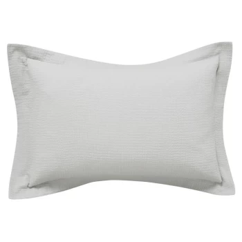 Image of Bedeck of Belfast Nika Oxford Pillowcase - SILVER