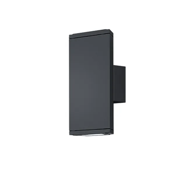 Image of Colorado Modern 2 Light Outdoor Up Down Wall Lamp Anthracite 3000K IP54