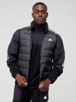 Image of adidas Essentials 3-Stripe Down Gilet - Black, Size XS, Men