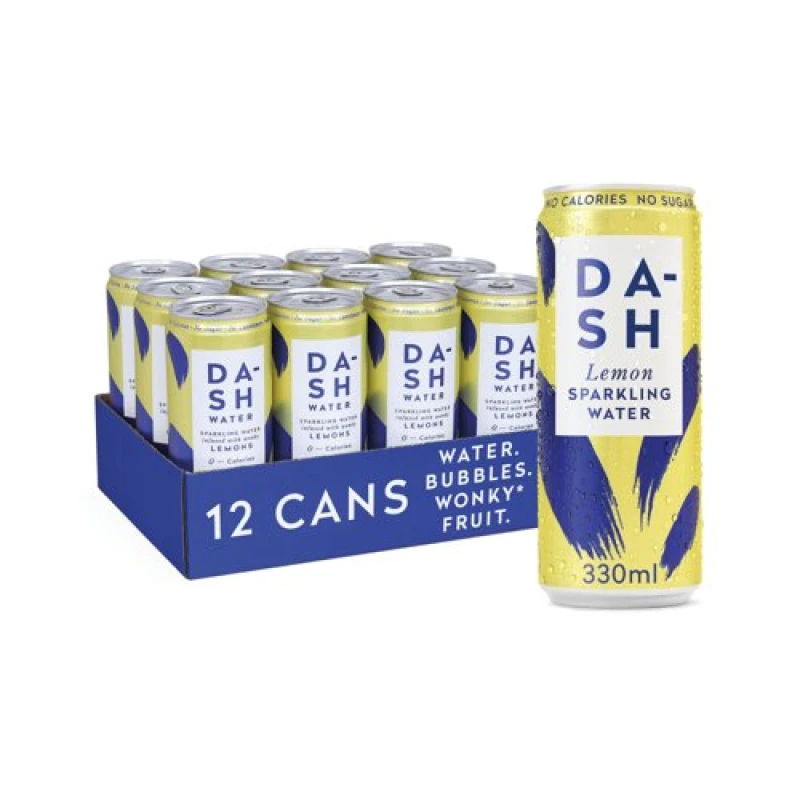 Image of Dash Lemon Sparkling Water 330ml (12 Pack) DBL003