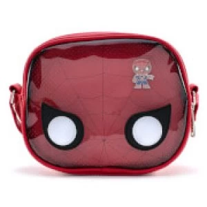 Image of Loungefly Pop By Marvel Spiderman Crossbody Bag