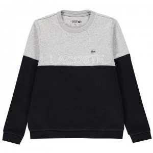 Image of Lacoste Block Sweatshirt - Silver Chine