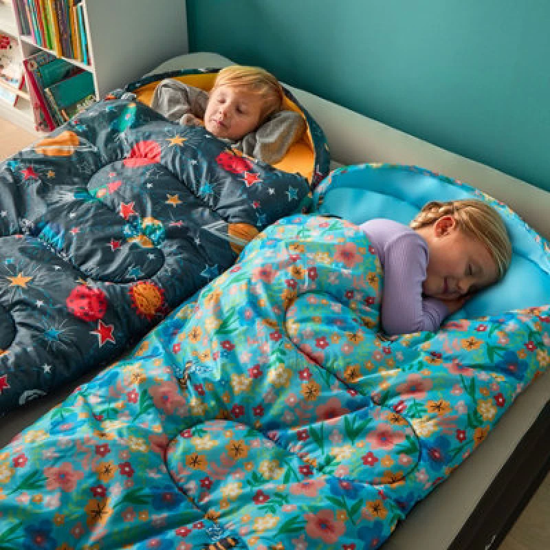 Image of Silentnight Silentnight Camping Collection Healthy Growth Kids Sleeping Bag - Floral & Bees One Colour WH6QA Unisex