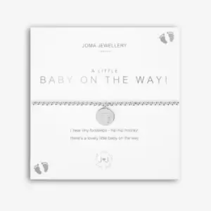 Image of A Little Baby On The Way! Silver 17.5cm Stretch Bracelet 5221