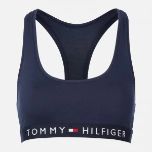 Image of Tommy Hilfiger Womens Original Cotton Bralette - Navy Blazer - XS