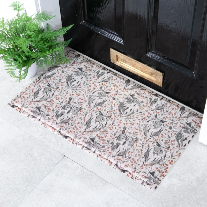 Image of Native Natural Owl Pattern Doormat (70 X 40Cm)
