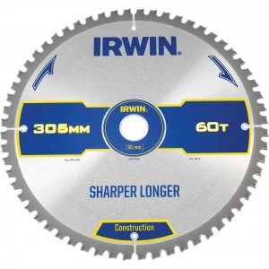 Image of Irwin ATB Ultra Construction Circular Saw Blade 305mm 60T 30mm