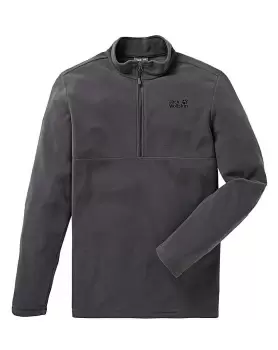 Image of Jack Wolfskin Grey Gecko 1/2 Zip Fleece