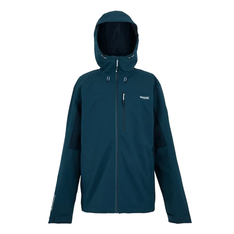 Image of Regatta Regatta Men 'Birchdale' Waterproof Shell Jacket in Dark Navy Size: large Dark Navy L Male 5063516000938