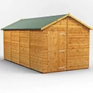 Image of Power Garden Shed 168PAW Golden Brown 16x8