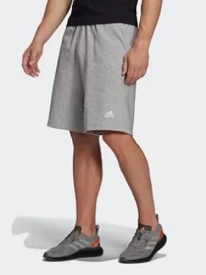 Image of adidas Studio Lounge Shorts, Grey Size M Men