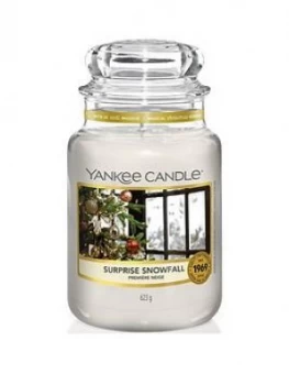 Image of Yankee Candle Christmas Morning Collection ; Surprise Snowfall Classic Large Jar Candle