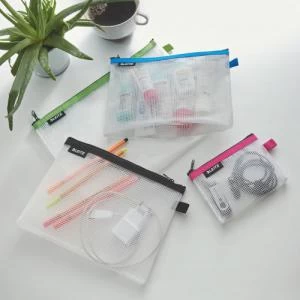 Image of Leitz WOW water resistant Travel Pouch Medium Size 24x17 cm. Blue -