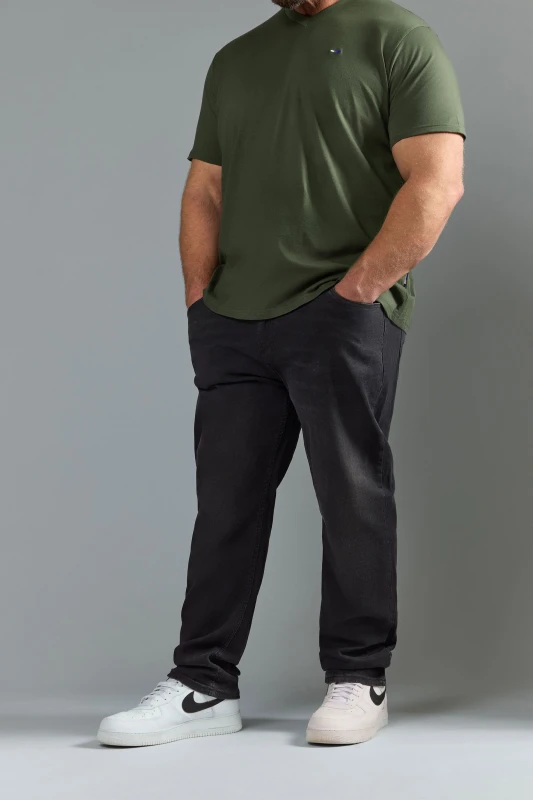 Image of BadRhino BadRhino Men Washed Denim Stretch Jeans in Black Size: 36X-Large Black 36XL Male 5063110920717