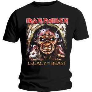 Image of Iron Maiden - Legacy Aces Mens Medium T-Shirt - Black