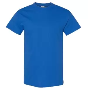 Image of Gildan Mens Heavy Cotton Short Sleeve T-Shirt (Pack Of 5) (M) (Royal)