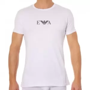 Image of Emporio Armani 2-Pack Cotton Stretch T-Shirts - White S