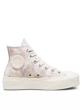Image of Converse Chuck Taylor All Star Lift Hi-Tops - White, Size 8, Women