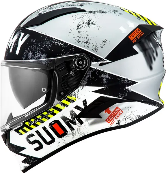 Image of Suomy Speedstar Propeller Matt Silver Black Full Face Helmet XL