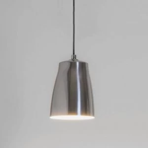 Image of 1 Light Small Ceiling Pendant Polished Aluminium, E27