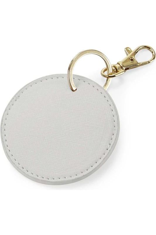 Image of Bagbase Boutique Circular Key Clip in Light Grey Light Grey Unisex One Size