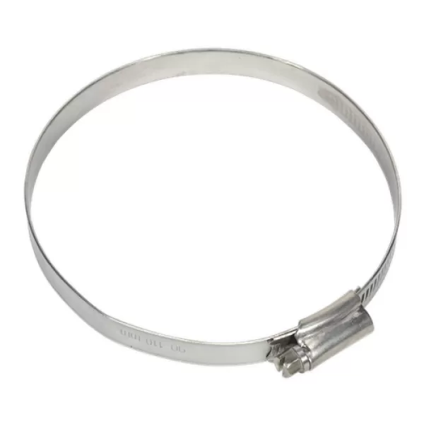 Image of Genuine SEALEY SHCSS4X Hose Clip Stainless Steel Ø90-110mm Pack of 5