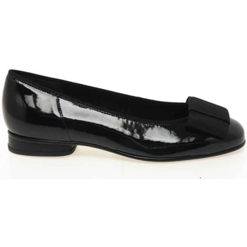 Image of Gabor Assist Womens Bow Trim Ballerina Flats womens in Black,4,4.5,5,5.5,6,6.5