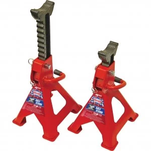 Image of Faithfull Axle Stands Quick Release Ratchet Ajustment 3 Tonne