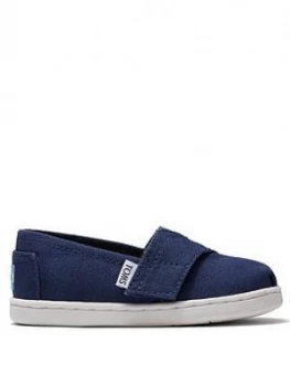 Image of Toms Toddler Alpargata Canvas Shoe - Navy