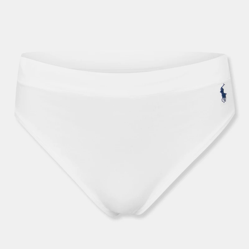Image of Polo Ralph Lauren Womens High Waist Brief White Cloud female 16 (XL)
