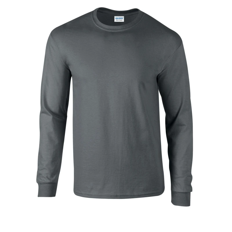 Image of Premier Premier Men Ginmill Checked Long-Sleeved Shirt in Charcoal Size: Small Charcoal S Male 5063470400799