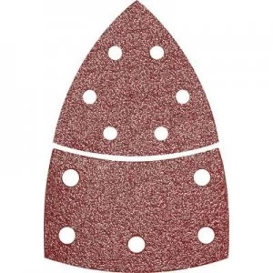 Image of Bosch Accessories 2608607407 Multi-purpose sandpaper Hook-and-loop-backed, Punched Grit size 40 (L x W) 102mm x 62.93mm 10 pcs