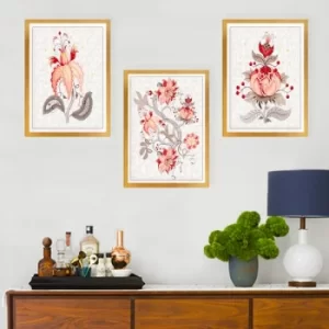 Image of SET_106 Multicolor Decorative Framed Painting (3 Pieces)