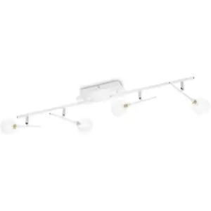 Image of Ideal Lux Maracas 4 Light Ceiling Spotlight Bar White
