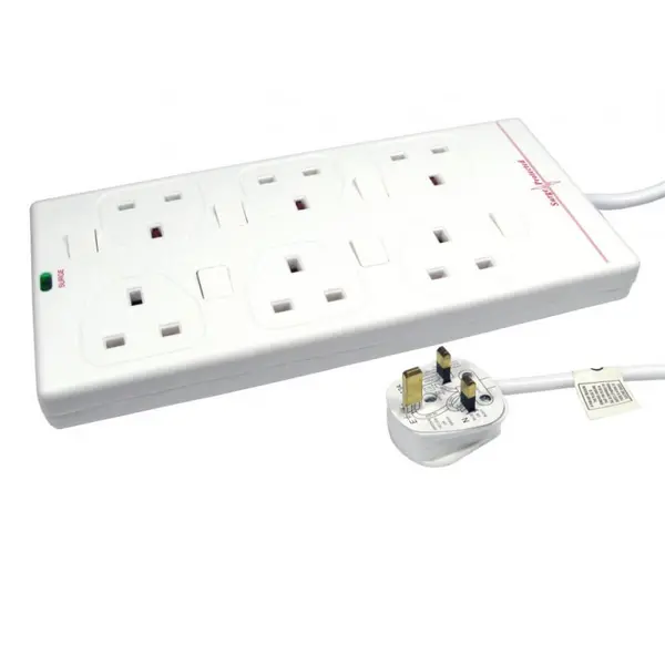 Image of Cables Direct Cables Direct RB-10-6GANGSWD Surge Protector - 6 AC outlets - 10 m RB-10-6GANGSWD