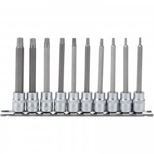 Image of Draper 10 Piece 3/8" Drive TX-Star Socket Bit Set 3/8" 100mm