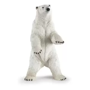 Image of PAPO Wild Animal Kingdom Standing Polar Bear Toy Figure, Three Years or Above, White (50172)