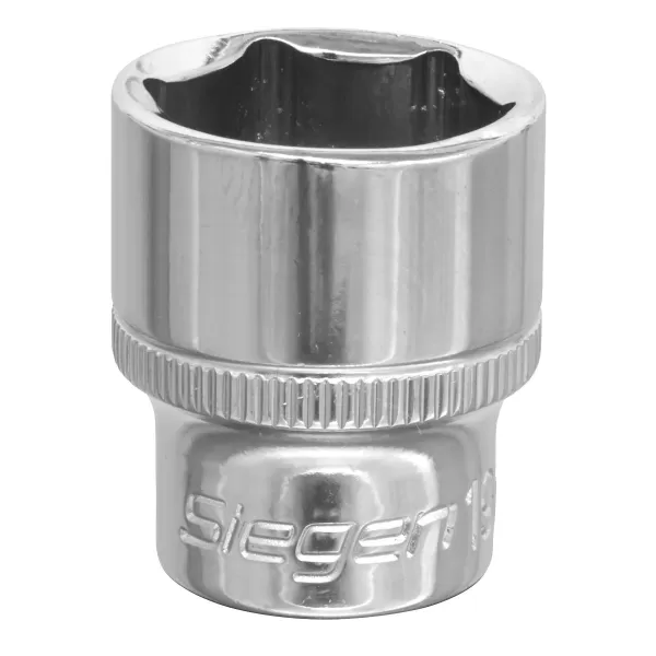 Image of Genuine SEALEY S0586 WallDrive® Socket 19mm 3/8Sq Drive