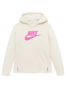 Image of Nike Sportswear Older Girls Overhead Hoodie - Cream, Size S, 8-10 Years, Women