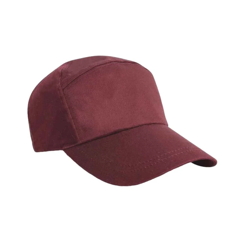 Image of Result Womens Advertising Snapback Cap in Burgundy Burgundy Female One Size