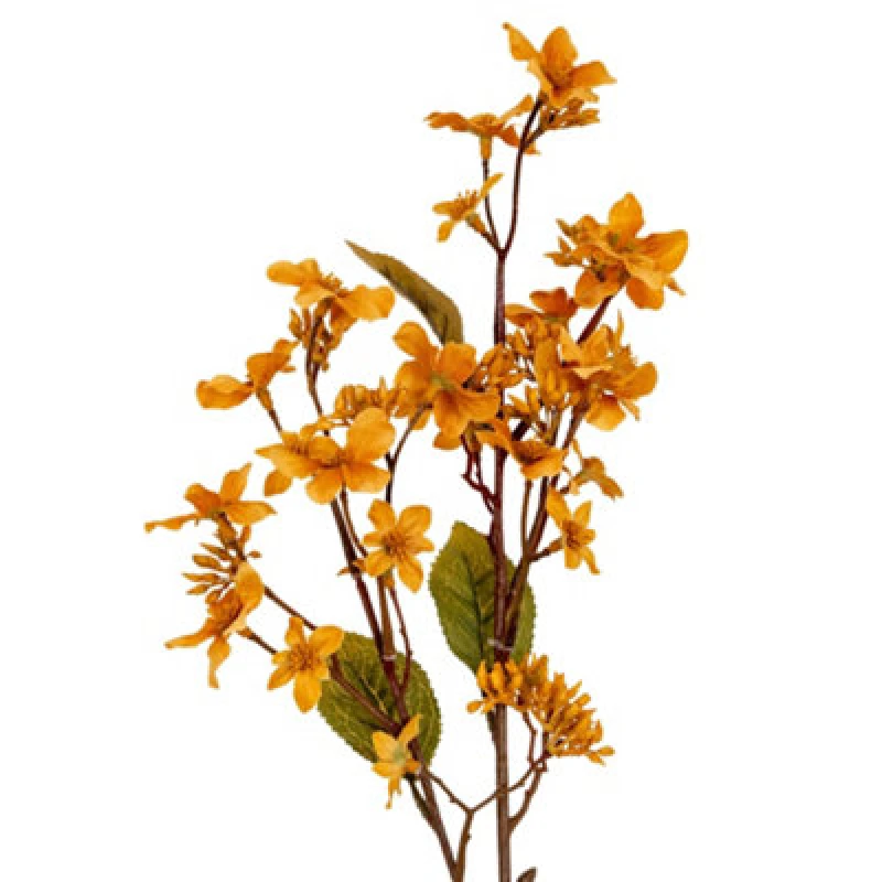 Image of Hill Interiors Vernicia Fordii Artificial Flower Spray Yellow (One Size)