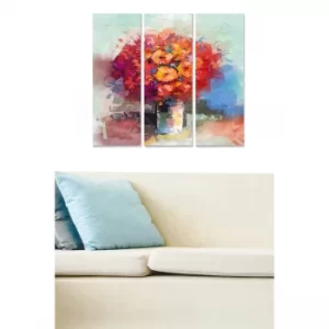 Image of MDF7878836 Multicolor Decorative MDF Painting (3 Pieces)