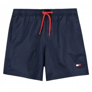 Image of Tommy Hilfiger Tommy Small Logo Swim Shorts - Pitch Blue CUN