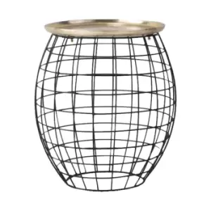 Image of Gallery Direct Rowen Side Table Antique / Silver