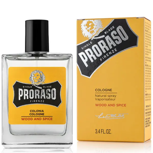 Image of Proraso Wood & Spice Eau de Cologne For Him 100ml
