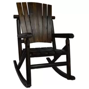 Image of Techstyle Large Outdoor Rocking Chair - Burntwood