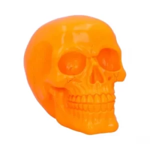 Image of Psychedelic Skull Orange Ornament